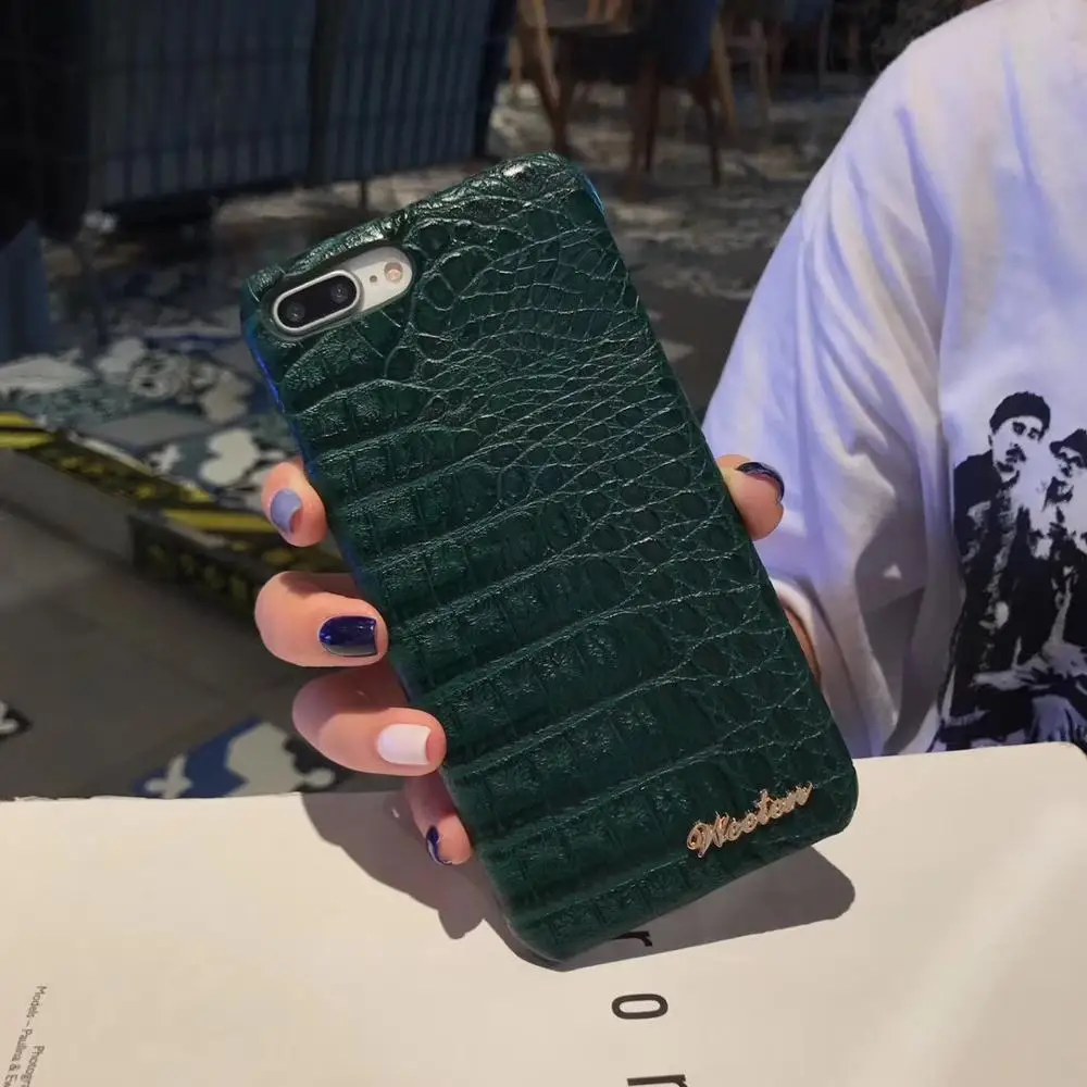 Stylish For iPhone 6 6s 7 8 Plus X Case Crocodile Texture Phone Cases XS XR Max | Мобильные телефоны и аксессуары