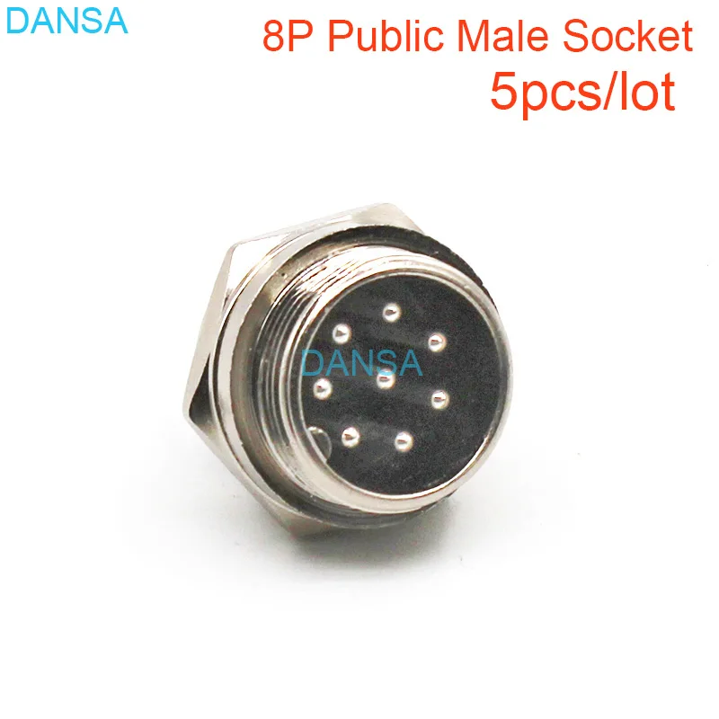 5 шт. GX20 8 Pin P авиационная вставка M20 20 мм док и мужской разъем кабеля металлический