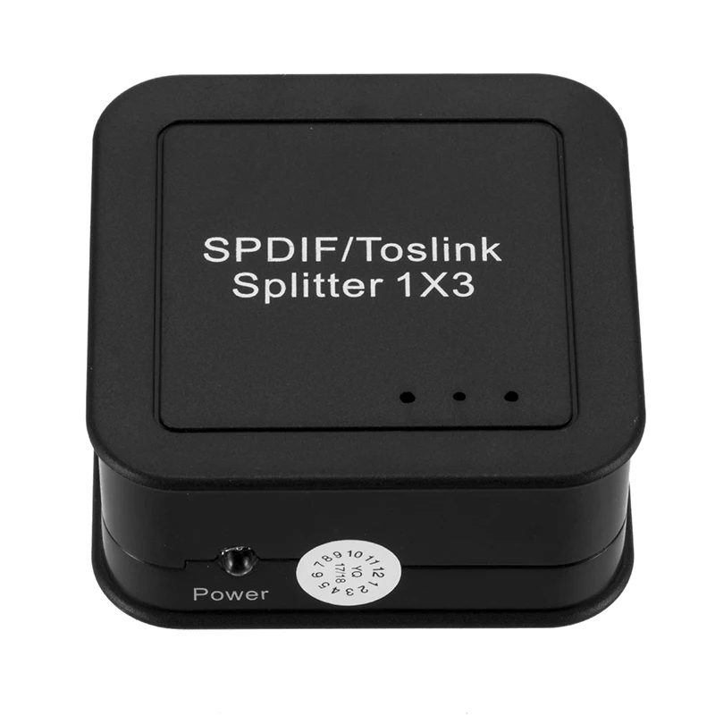 Портативный 1 вход 3 аудио сплиттер адаптер Mini SPDIF TOSLINK Цифровой оптический