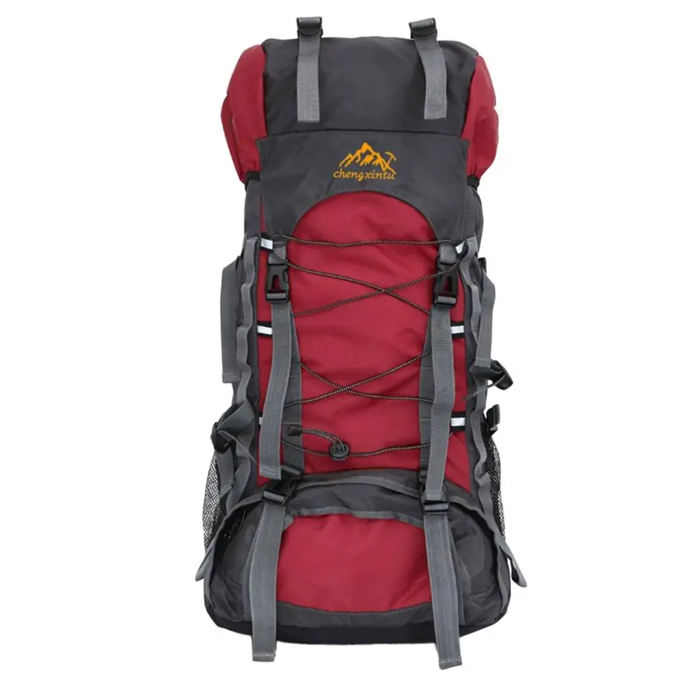 Red 60L большой емкости открытый спортивный альпинистский рюкзак Внутренняя рама походный Кемпинг Треккинг водонепроницаемый сумки на плечо Горячая - Цвет: Red