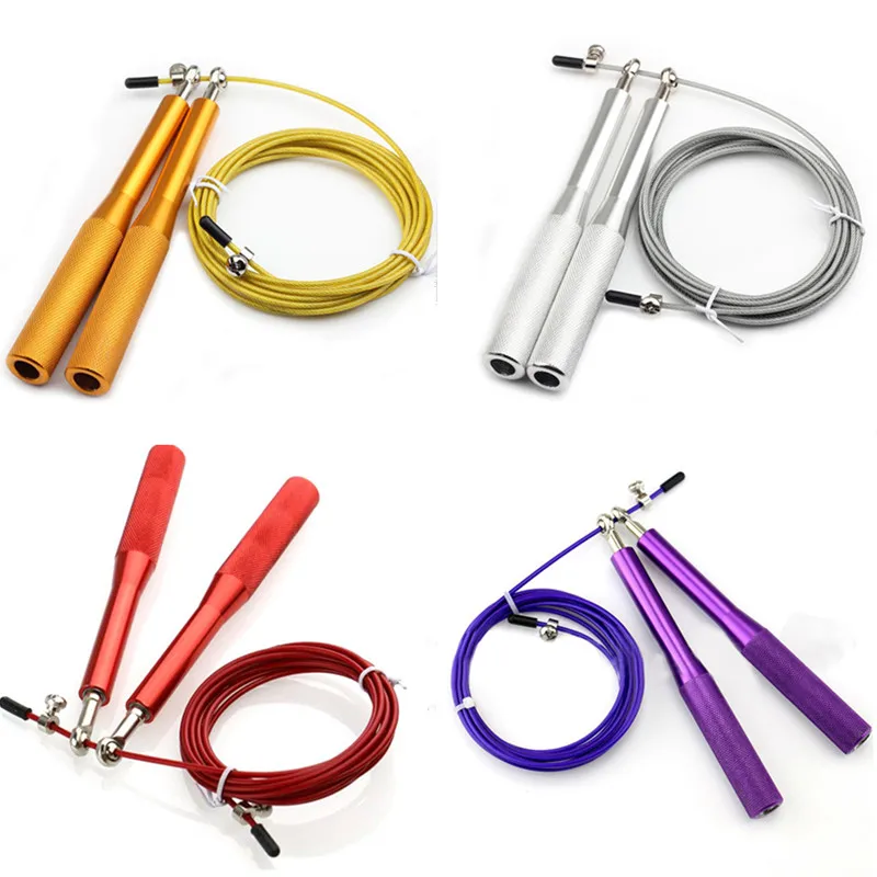 AIBOULLY Регулируемый Скакалка 3 м скорость стальная проволока металлический