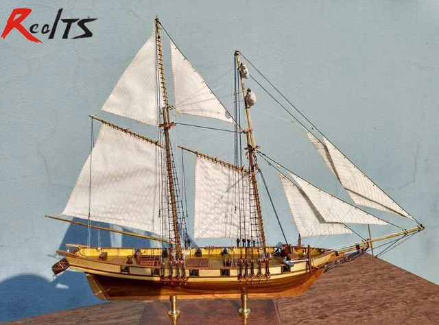 RealTS масштаб 1/96 Харви 1847 модель комплект корабля дерево парусный комплект корабля лазерная резка лодка комплект деревянный корабль комплекты моделей обучающая игрушка