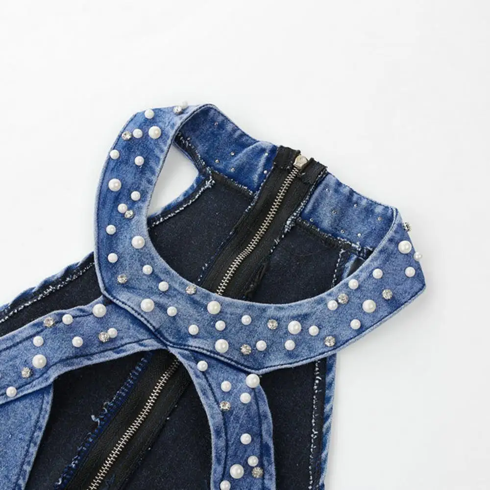 

Fashion Women's Summer Casual Solid Sleeveless Hollowing Out Tight Mini Dress Femme 2019 halter Vestidos sukienki jurken