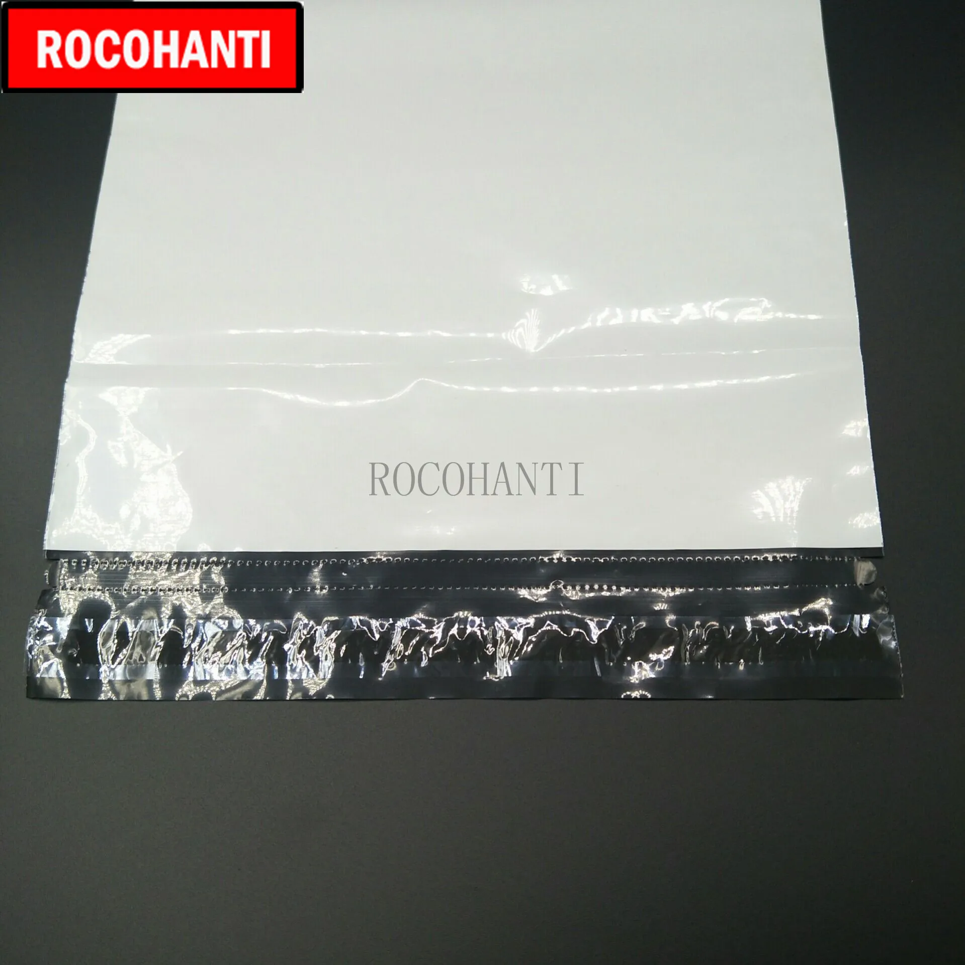 200x Заказные печатные почтовые сумки полиэтиленовые белого цвета с легким