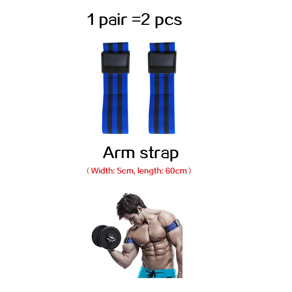 Arm Bands Стоящий спортивный фитнес окклюзион тренировочные полосы кровотока ограничения эластичные ремни мужские тренировки Кроссфит тяжелая атлетика пояс - Цвет: Arm Bands