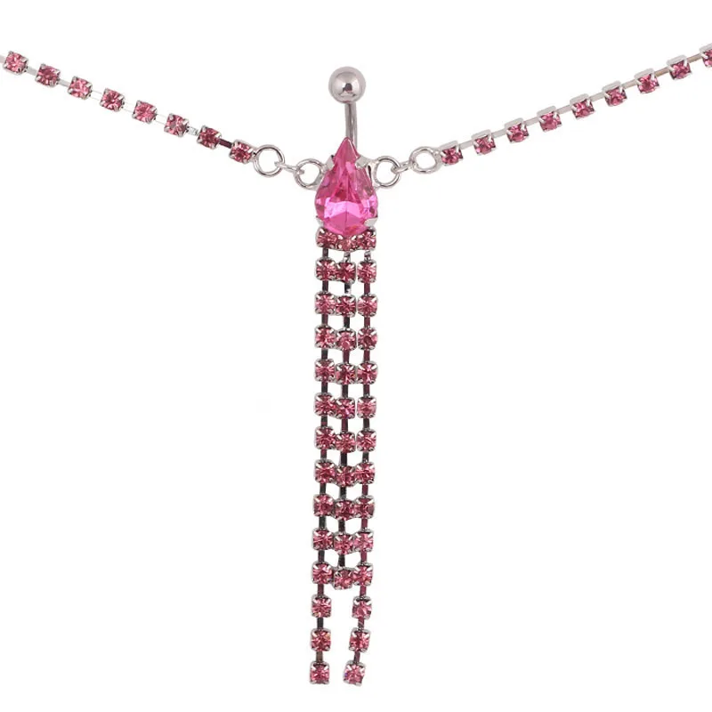 

Pretty Crystal Gem Chain Dangle Multilayer Sequins Tassel Belly Chain Boho Bohemian Shimmy Belt Dance Waist Chain Body Jewelry