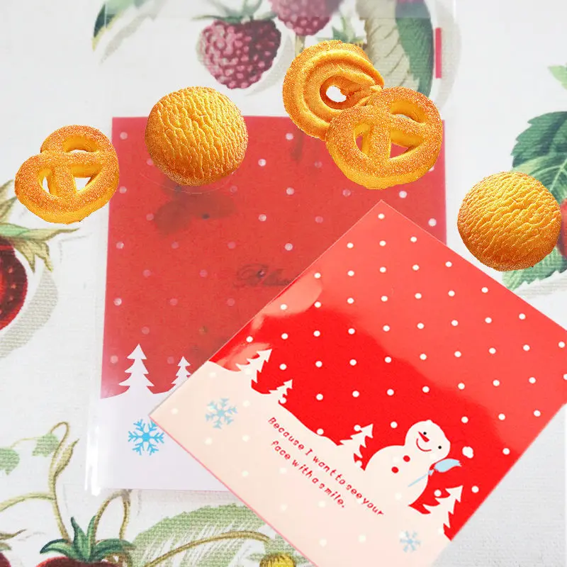 Горячие 10 шт. Рождество печенье Выпекать упаковки Сумки подарки новый год