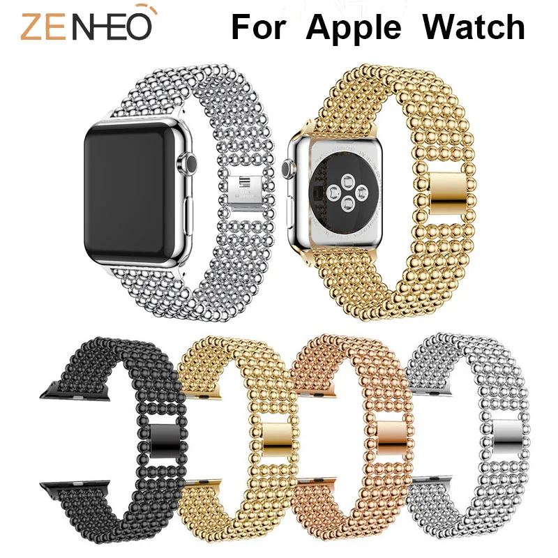 

Ремешок для часов Apple Watch 4/3/2/1, 38/42/40/44 мм, с бусинами
