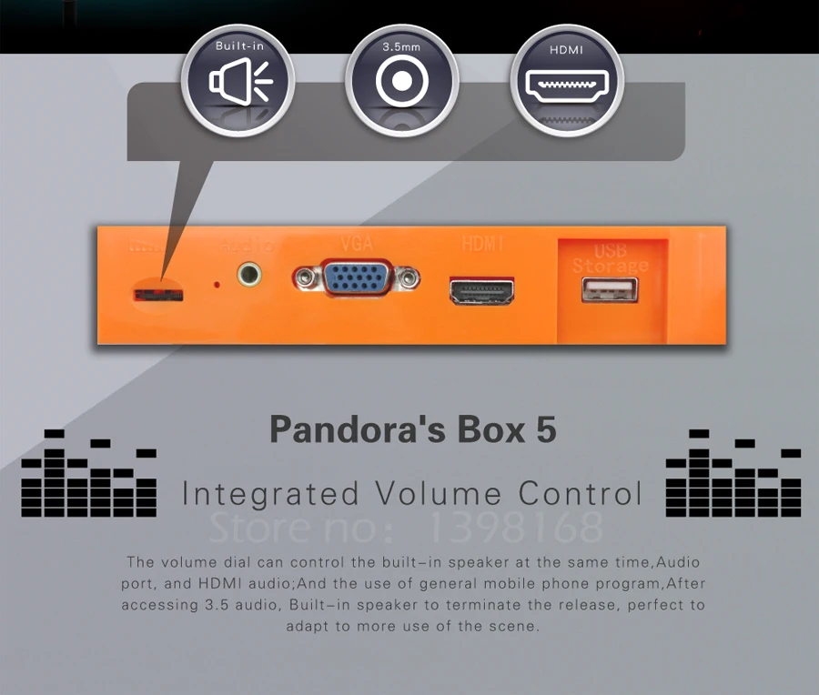 Pandora Box 5 960 в 1 Аркада оранжевый доска для игры Jamma HDMI / VGA Выход Full HD 720P игровых