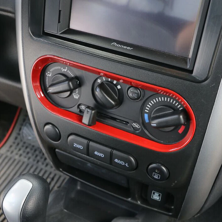 

1PC Car-styling ABS A/C Central Air Condition Switch Frame Adjust Panel Cover Sticker Trim For Suzuki Jimny 2007-2015 Decoration