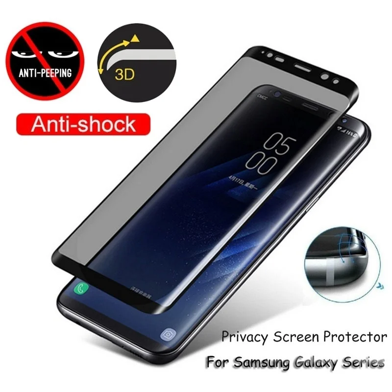 3D полное покрытие антибликовое закаленное стекло Vidrio Templado для Samsung Galaxy S9 S8 Plus Note 8 9