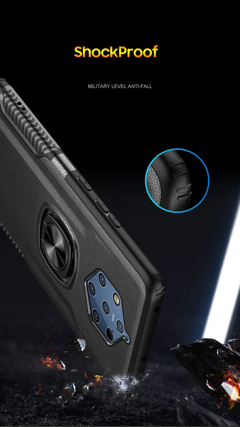 Чехол-бампер для Nokia 9 PureView, чехол-бампер для Nokia 8 9 Pure View, Мягкий силикон+ Жесткий Поликарбонат, защитный чехол, магнитный автомобильный держатель, полный Чехол