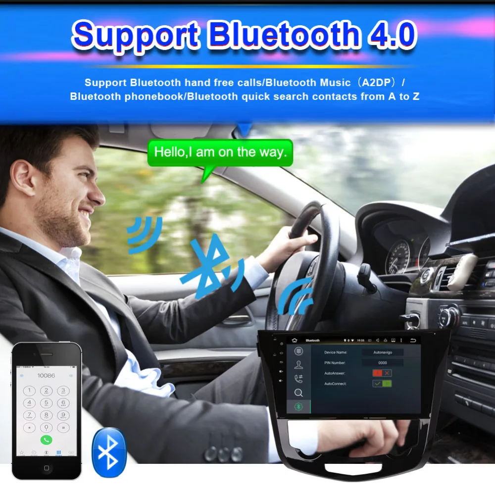 10 1 дюймовый IPS экран Android 4 Гб ОЗУ Автомобильный GPS навигатор для Nissan X
