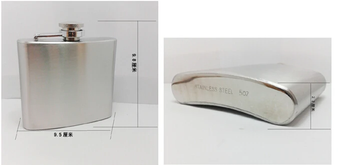 1 шт. Новое поступление портативный 5 унций настоящий 304 нержавеющая сталь флакон