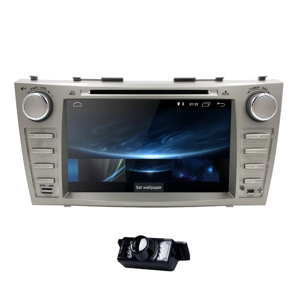 HIZPO Android 8 1 2DIN дюймов Автомобильный Стерео GPS для TOYOTA Camry 2007 2011 Aurion 2006 сенсорный