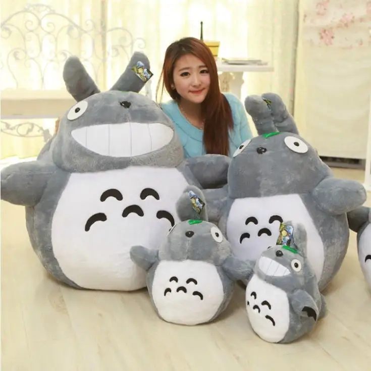 Женская 30 см знаменитая мультяшная плюшевая игрушка Тоторо улыбающиеся Мягкие