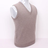high quality 100goat cashmere mens vest sweater small argyle plaid dads pullover light brown s105 3xl130