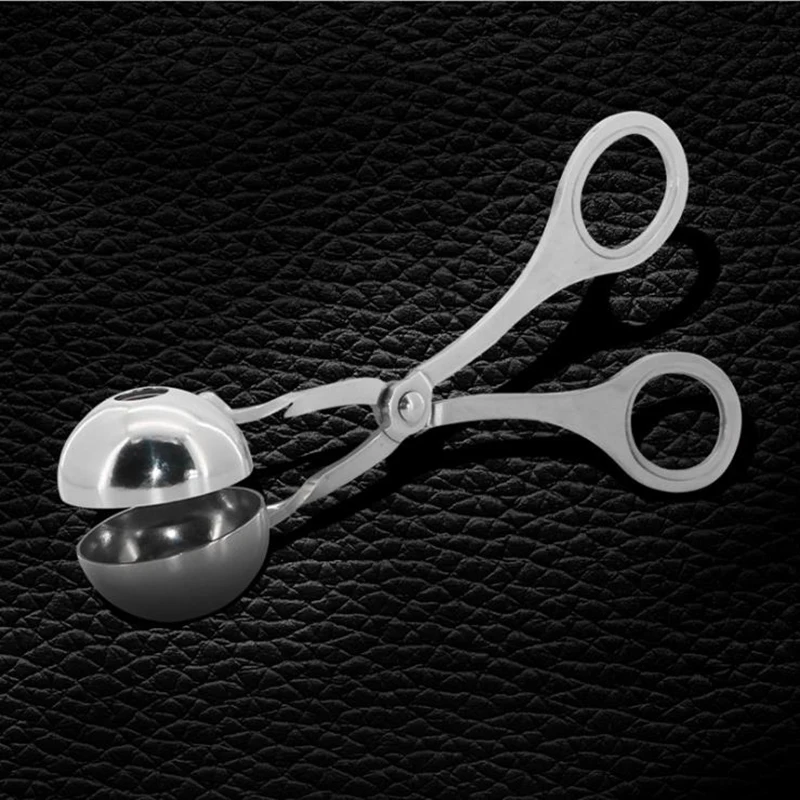 Convenient Meatball Maker Stainless Steel Stuffed Clip DIY Fish Meat Rice Ball |