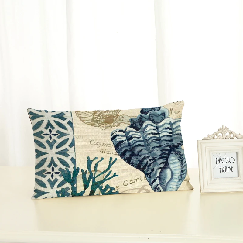 Персонализированные подушки для морской жизни модные креативные украшения дома