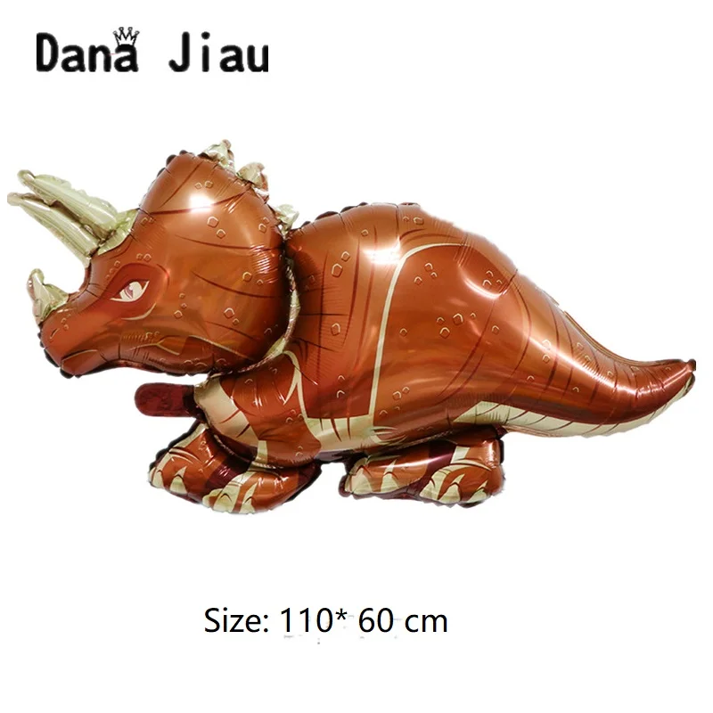 Вечерние зеленого цвета с принтом динозавра и Фольга воздушные шары на день