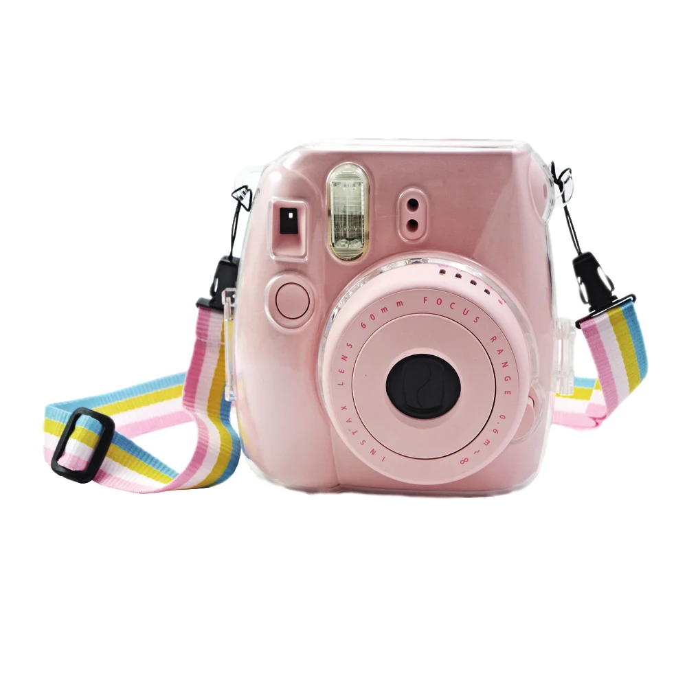 Защитный чехол Besegad кожаный с плечевым ремнем для Fuji Fujifilm Instax Camera Mini 9 8 Instant