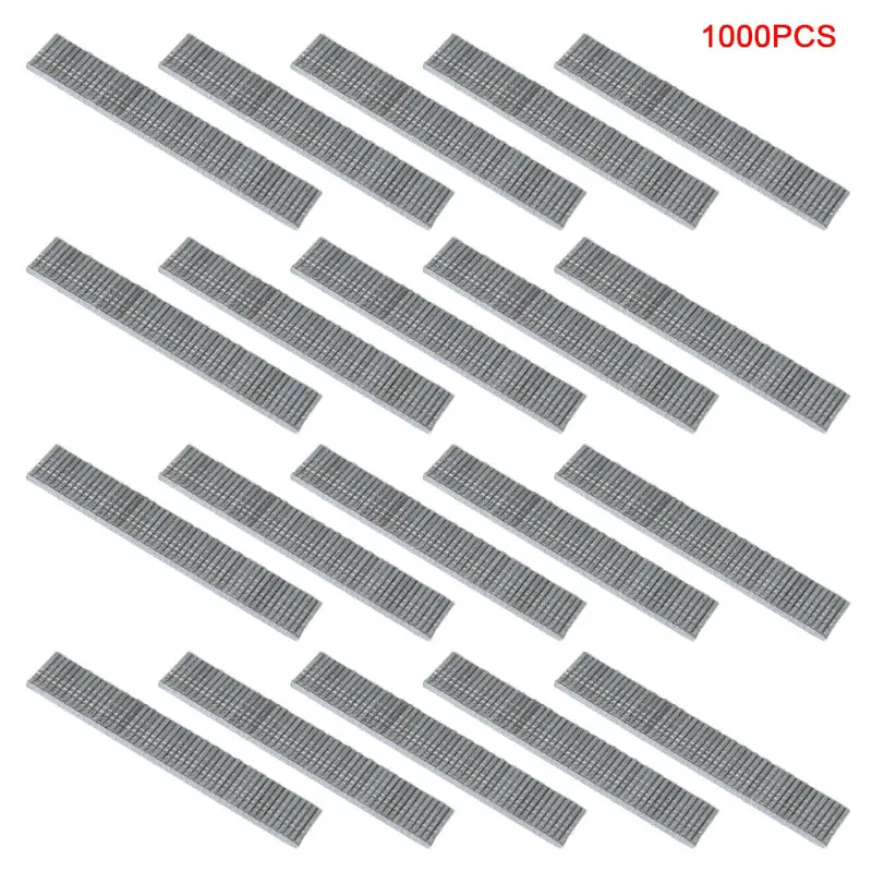 T Shaped Staples 1000 шт./упак. u-образная/дверная/Т-образные скобы гвозди для штапельного Степлер-пистолет - Цвет: T Shaped Staples