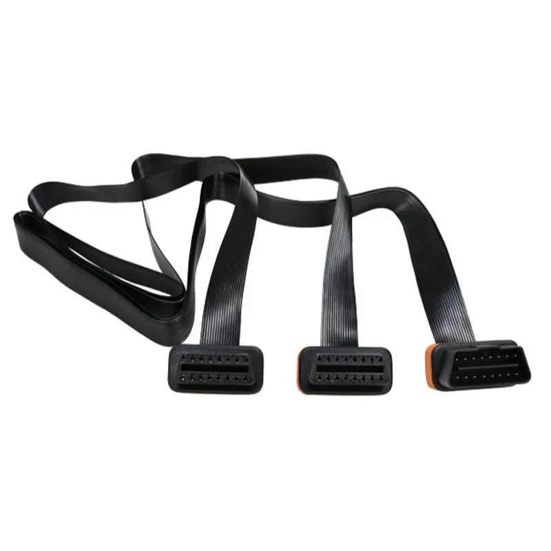 Новейший OBD OBD2 соединительный кабель от 1 до 2 с 2 плоская лапша линия OBD 2 удлинитель для Golo4 диагностический инструмент отличное вождение