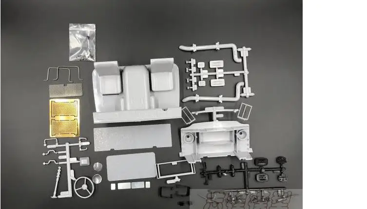 Масштаб 1/10 RC Crawler Mlilitary USA Truck HC поперечная головка W/внутренние детали и каретка