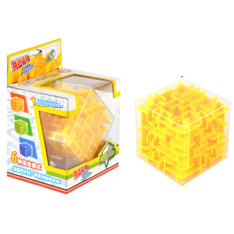 Креативный магический Интеллектуальный пазл 3D Хрустальный лабиринт кубик игра