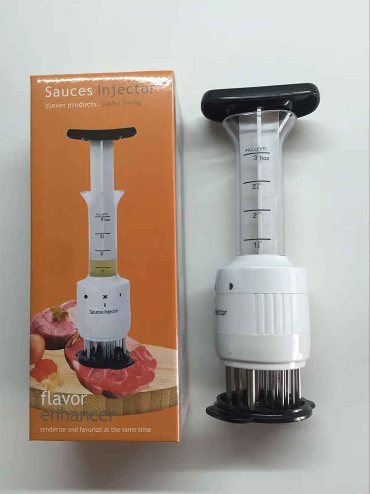 Geebake кухня инъекции Тип стейк иглы Мясо Tenderizer иглы с нержавеющей стали сосновой иглы кухонные инструменты