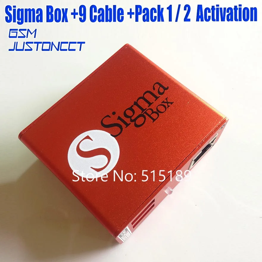 gsmjustoncct 2019 Version 100% Original new sigma box with pack1+ Pack2 + 9 cable set | Мобильные телефоны и аксессуары