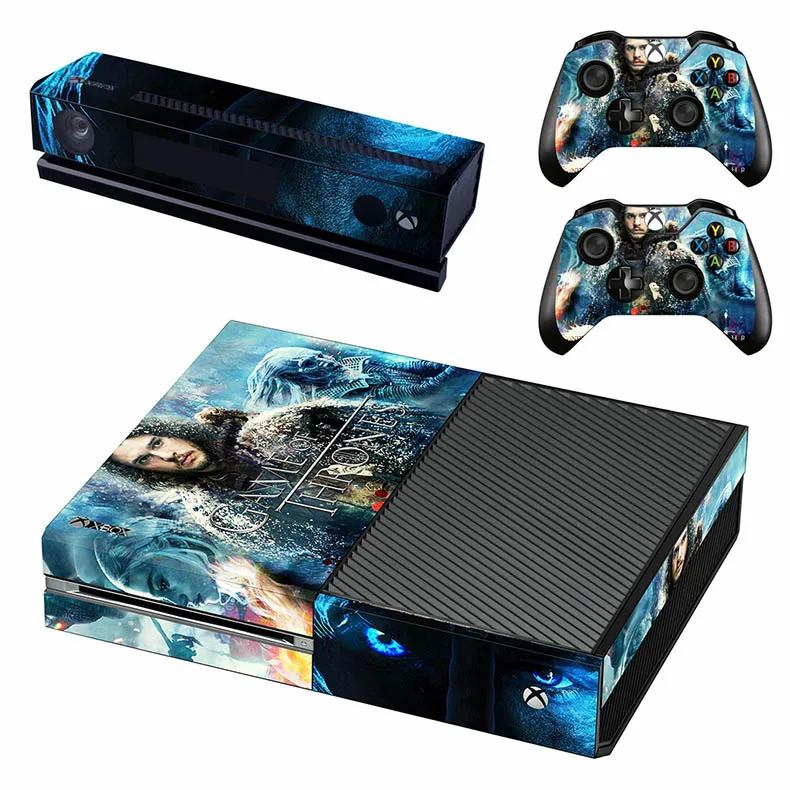 GSTM2639 X box one консоль кожа Виниловая наклейка s Pegatinas Adesivo Игра престолов наклейка для Xbox One консоль Kinect два контроллера - Цвет: GSTM2639