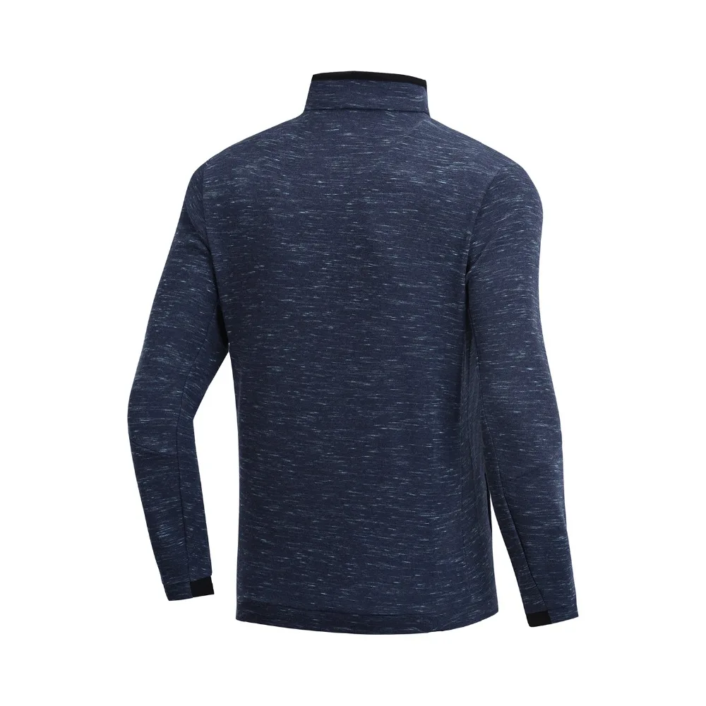 Li-Ning мужской тренировочный свитер из хлопка с капюшоном на молнии комфортное