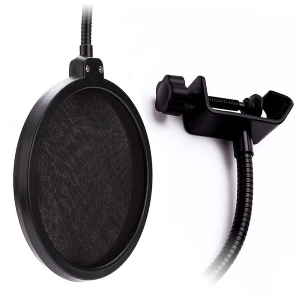 2019 New Microphone Filter Singing Windscreen Shield Pod Cast Dual Double Layer Mask Anti Mic Metal Studio | Электроника