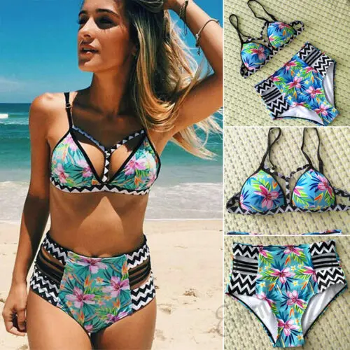 Лидер продаж женский летний праздничный купальный костюм с высокой талией