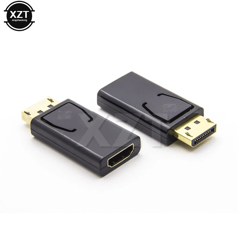 1 шт. позолоченный переходник для порта дисплея папа DP-HDMI мама | Компьютеры и офис