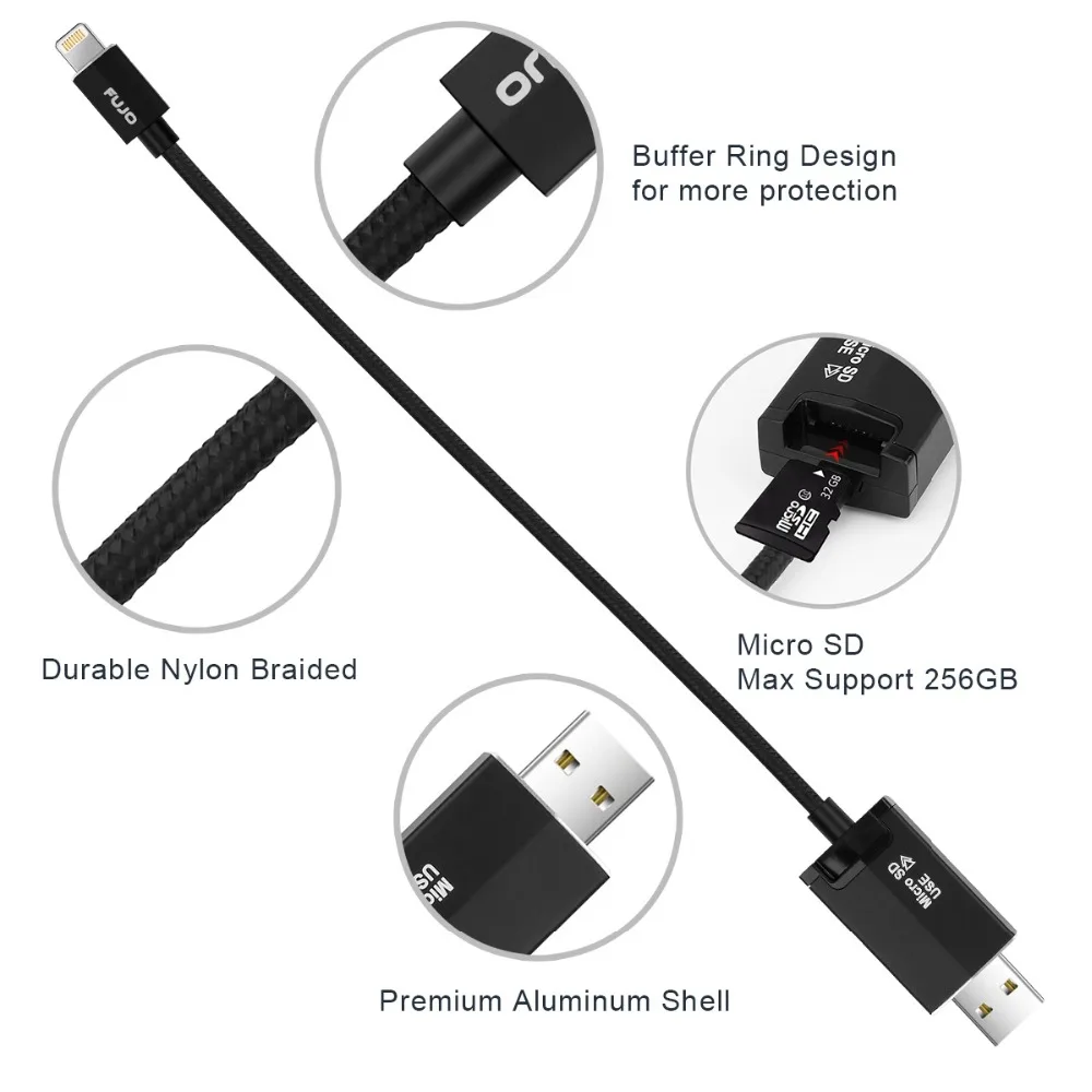 Новинка 2019 года 3 в 1 SD TF OTG Card Reader usb кабель с разъемом Lightning зарядное устройство