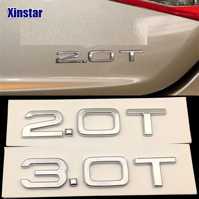 ABS sline car badge 1.8T 2.0T 3.0T rear Emblem sticker for Audi A1 A3 A4 A5 A6 A6L A7 A8 S3 S6 Q3 Q5 Q7 TT S RS | Автомобили и
