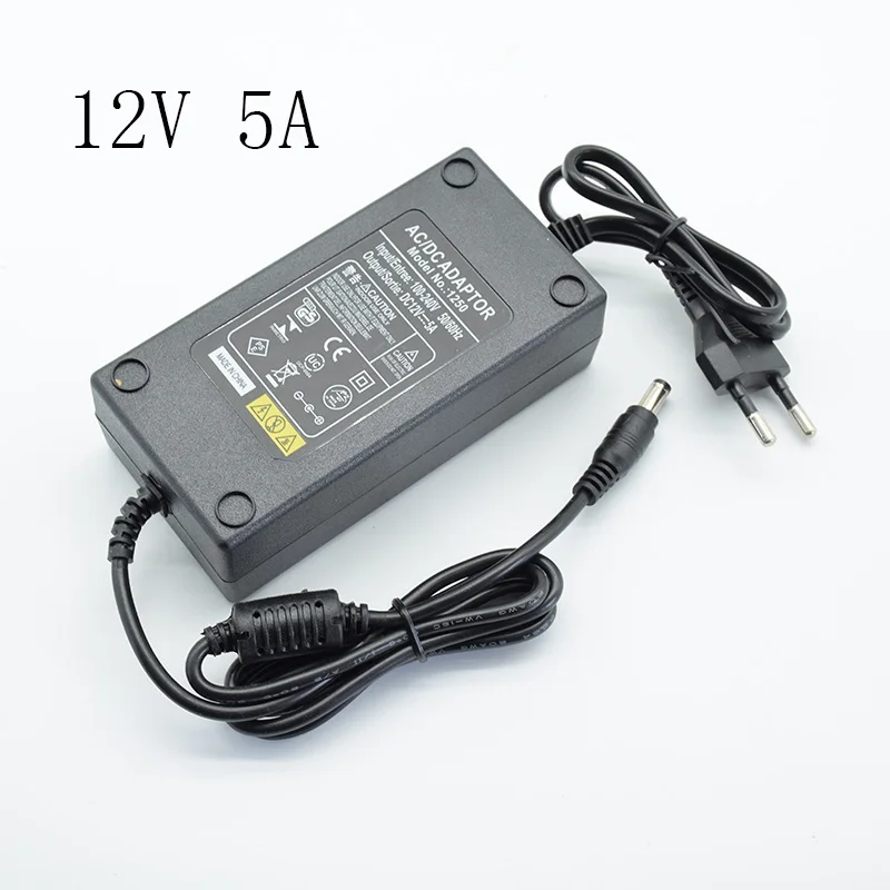 12V 5A 12 В источник питания DC12V 3A 4A 5A 6A 24 В/42 в 2A трансформатор переменного тока 110 В 220 В 220 В постоянного тока 12 Вольт Светодиодный драйвер полосы литиевой батареи - Цвет: 12V 5A