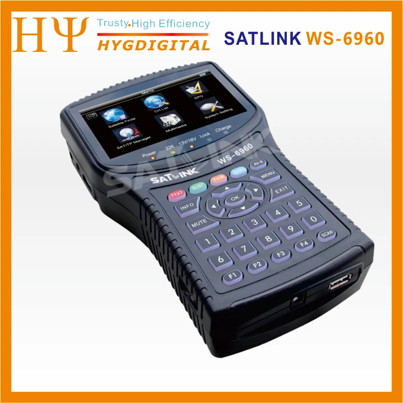 Спутниковый искатель Satlink 6960 1 шт. ws6960 4 3 дюймовый HD дисплей WS и DVB S MPEG4 satlink|satlink