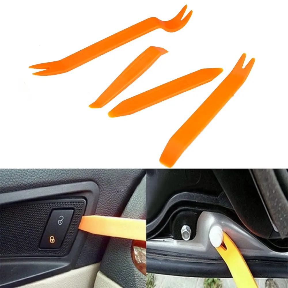 

4pcs/set Hot selling Auto Car Radio Door Clip Panel Trim Dash Audio Removal Installer Pry Tools
