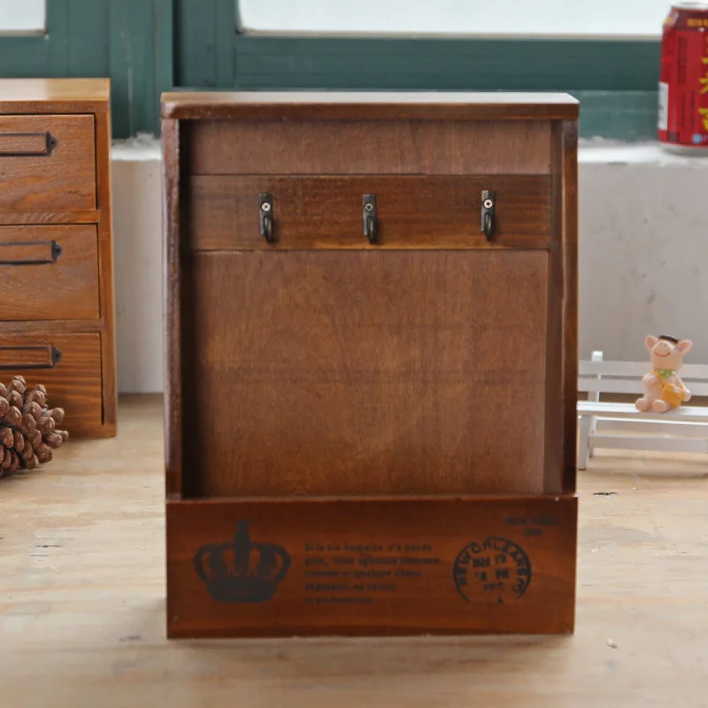 Деревянные коробочки ручной работы вместительный Органайзер коробка для