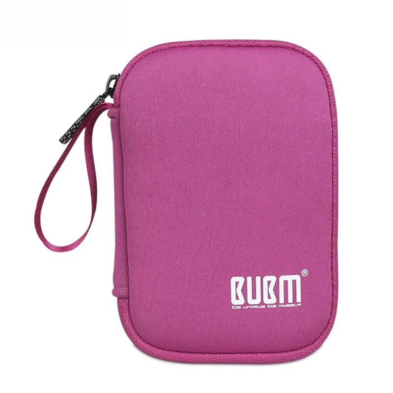 Rose red BalleenShiny 2,5 дюймов портативные цифровые аксессуары сумка для хранения водонепроницаемый устойчивый к царапинам U диск U щит кабель для передачи данных специальный чехол - Цвет: Rose red
