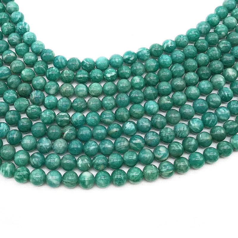 Nature Russia Amazonite 4 mm 6 Round Beads 38-39cm/string For Making Bracelets jewelry | Украшения и аксессуары