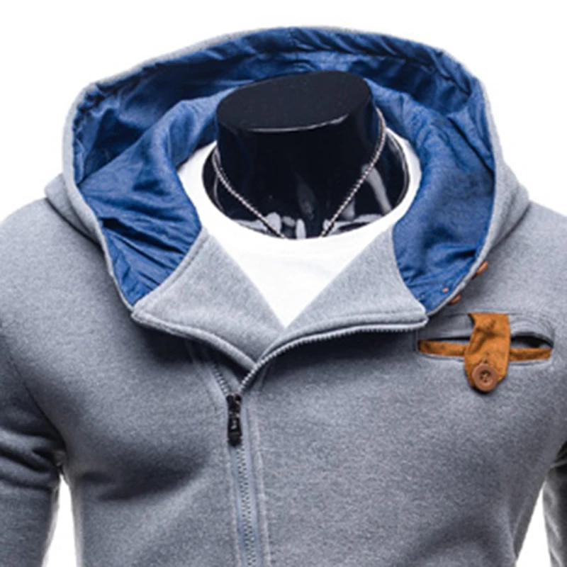 Толстовка мужская 2019 кардиган модные толстовки индивидуальность Наклонный