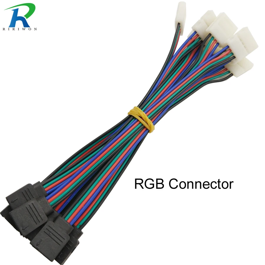 10 шт. 5 шт. 1 шт. 4pin 10 мм RGB Разъем для светодиодной ленты бесплатный сварочный разъем для 5050 SMD RGB Разъем для светодиодной ленты аксессуар