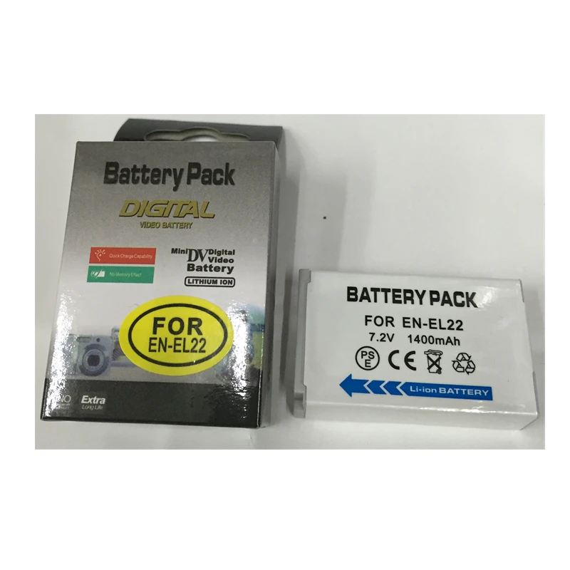 EN EL22 литиевые аккумуляторы для цифровой камеры ENEL22 Nikon 1 J4 S2 / 1J4 1S2|digital camera battery|battery