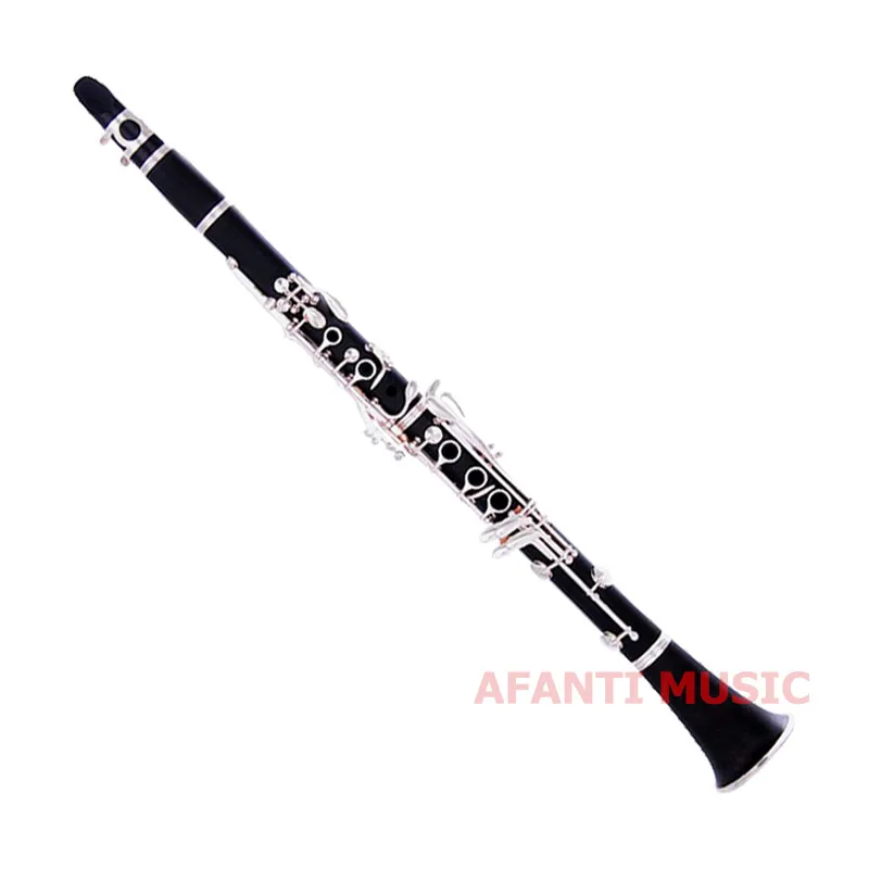 Afanti Music Falling Tune B/жесткий каучук/никель кнопочный кларнет (CLA 144)|rubber clarinet|clarinet bclarinet