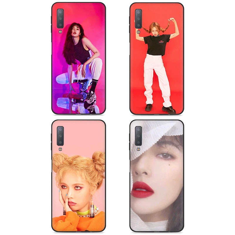 HyunA Ким Мягкий силиконовый чехол для телефона для samsung GaLaxy A3 A5 A6 A7 A8 A9 A10 A30 A40 A50 A70 J6