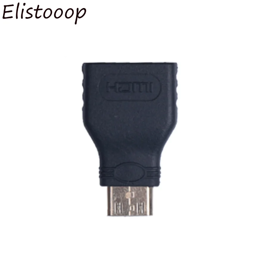 Elitooop 2018 Высокое качество позолоченный мини HDMI штекер Женский адаптер для HDTV